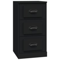 Vance Wooden Sideboard 2 Doors 6 Drawers In Black