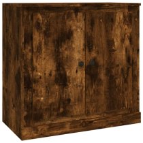 Vance Wooden Sideboard 2 Doors 6 Drawers In Smoked Oak