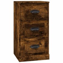 Vance Wooden Sideboard 2 Doors 6 Drawers In Smoked Oak