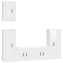 Ryker High Gloss Entertainment Unit Wall Hung In White