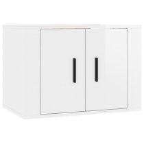 Ryker High Gloss Entertainment Unit Wall Hung In White