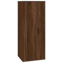 Salvo Wooden Entertainment Unit Wall Hung In Brown Oak