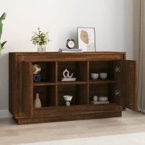 Callie Wooden Sideboard With 2 Doors In Brown Oak