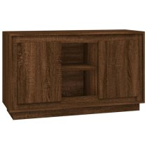 Callie Wooden Sideboard With 2 Doors In Brown Oak