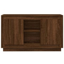 Callie Wooden Sideboard With 2 Doors In Brown Oak