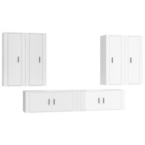 Aria High Gloss Entertainment Unit Wall Hung In White