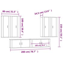 Aria High Gloss Entertainment Unit Wall Hung In White