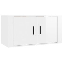 Avery High Gloss Entertainment Unit Wall Hung In White