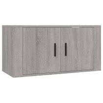 Avery Wooden Entertainment Unit Wall Hung In Grey Sonoma Oak