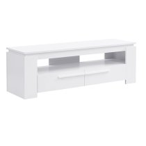 Portland Wooden TV Stand With 2 Drawers In White