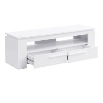 Portland Wooden TV Stand With 2 Drawers In White