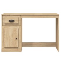 Vance Wooden Computer Desk With 1 Door 1 Drawer In Sonoma Oak