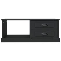 Vance Wooden Coffee Table With 2 Drawers In Black