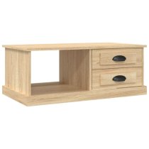 Vance Wooden Coffee Table With 2 Drawers In Sonoma Oak