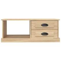 Vance Wooden Coffee Table With 2 Drawers In Sonoma Oak