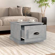 Vance Wooden Coffee Table With 1 Drawer In Concrete Effect