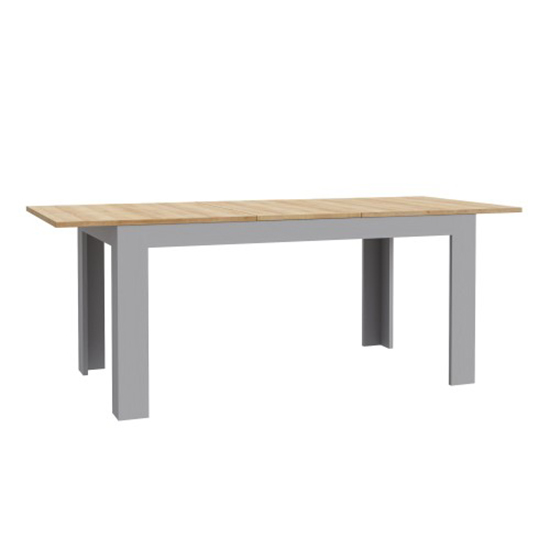 Belgin Extending Dining Table In Riviera Oak And Grey Oak