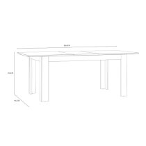 Belgin Extending Dining Table In Riviera Oak And Grey Oak