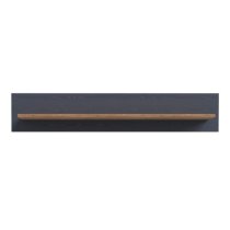 Belgin Wooden Wall Shelf In Riviera Oak And Navy