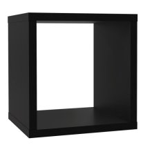 Mabon Wooden Bookshelf In Matt Black