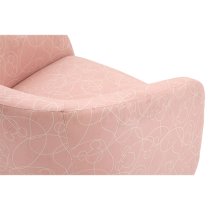 Mickey Doodle Fabric Childrens Swivel Accent Chair In Pink