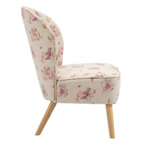 Frozen Fabric Childrens Accent Chair In White