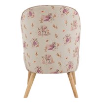 Frozen Fabric Childrens Accent Chair In White