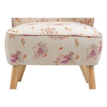 Frozen Fabric Childrens Accent Chair In White