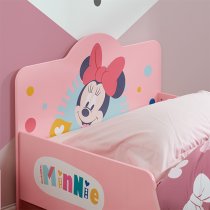 Disney Minnie Mouse Childrens Wooden Single Bed In Pink