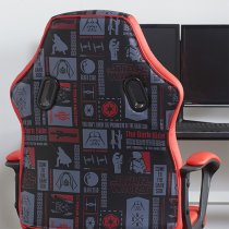 Star Wars Faux Leather Childrens Gaming Chair In Red