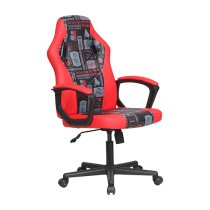 Star Wars Faux Leather Childrens Gaming Chair In Red