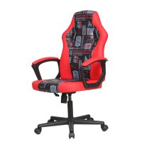 Star Wars Faux Leather Childrens Gaming Chair In Red