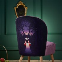 Snow White Childrens Fabric Accent Chair In Pink