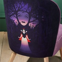 Snow White Childrens Fabric Accent Chair In Pink