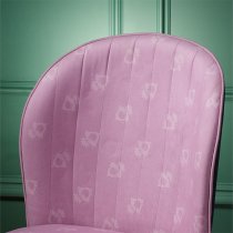 Snow White Childrens Fabric Accent Chair In Pink