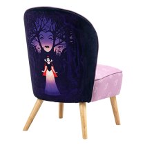 Snow White Childrens Fabric Accent Chair In Pink