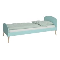 Giza Wooden Single Bed In Cool Mint