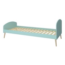 Giza Wooden Single Bed In Cool Mint