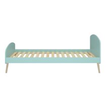 Giza Wooden Single Bed In Cool Mint