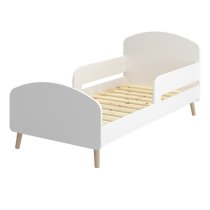 Giza Wooden Toddler Bed In Pure White