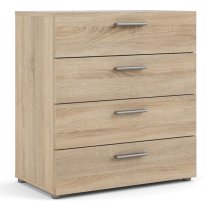 Perkin Wooden Chest Of 4 Drawers In Oak