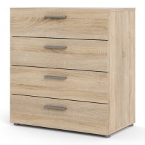 Perkin Wooden Chest Of 4 Drawers In Oak