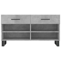 Alivia Shoe Storage Bench With 2 Drawers In Concrete Effect