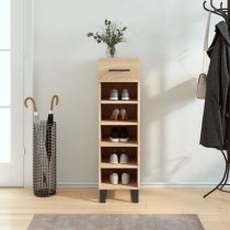 Alivia Shoe Storage Cabinet With 2 Drawers In Sonoma Oak