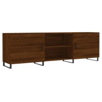 Alivia Wooden TV Stand With 2 Doors In Brown Oak