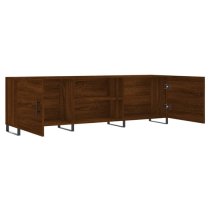 Alivia Wooden TV Stand With 2 Doors In Brown Oak