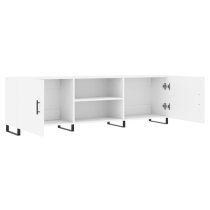 Alivia Wooden TV Stand With 2 Doors In White