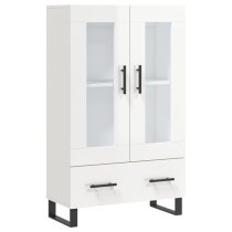 Alivia High Gloss Display Cabinet With 2 Doors In White