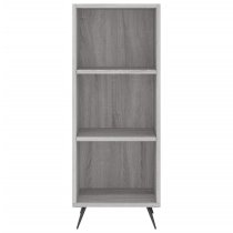 Lavey Wooden Shelving Unit With 2 Shelves In Grey Sonoma Oak