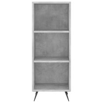 Lavey Wooden Shelving Unit With 2 Shelves In Concrete Effect